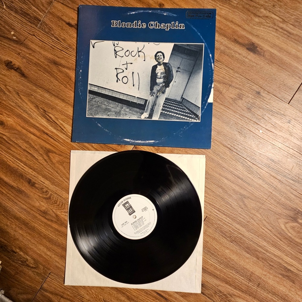 Blondie Chaplin – Self Titled Asylum 1977 7E-1095 PROMO Vinyl‎ LP G EX/EX